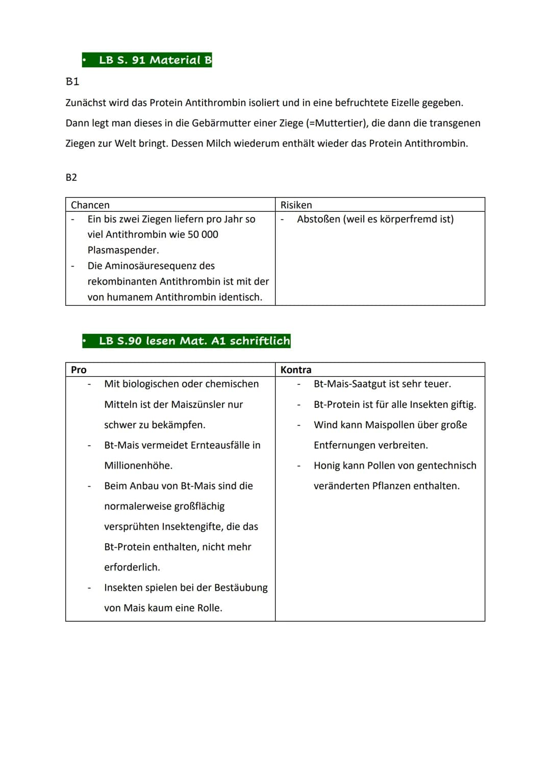 Definition
= Anwendung moderner molekularbiologischer Methoden zur Änderung der genetischen
Eigenschaften von Organismen.
Man sagt dazu auch