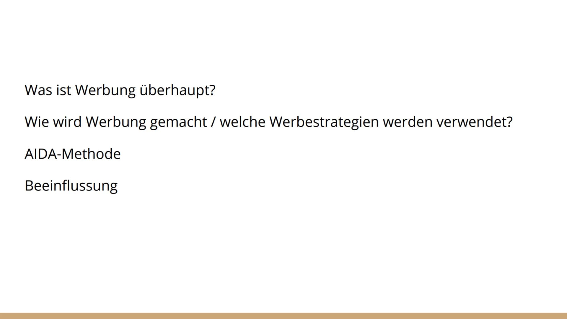 
<h2 id="wasistwerbungberhaupt">Was ist Werbung überhaupt?</h2>
<p>Werbung ist die Information über ein Produkt, eine Dienstleistung oder ei