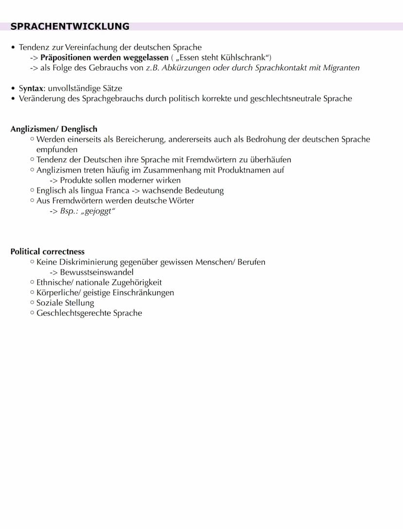 Sprachgeschichtlicher Wandel
URSACHEN DES SPRACHWANDELS
1. GESELLSCHAFTLICHE URSACHEN
• Kulturkontakt:
• Wenn Sprecher miteinander in Kontak