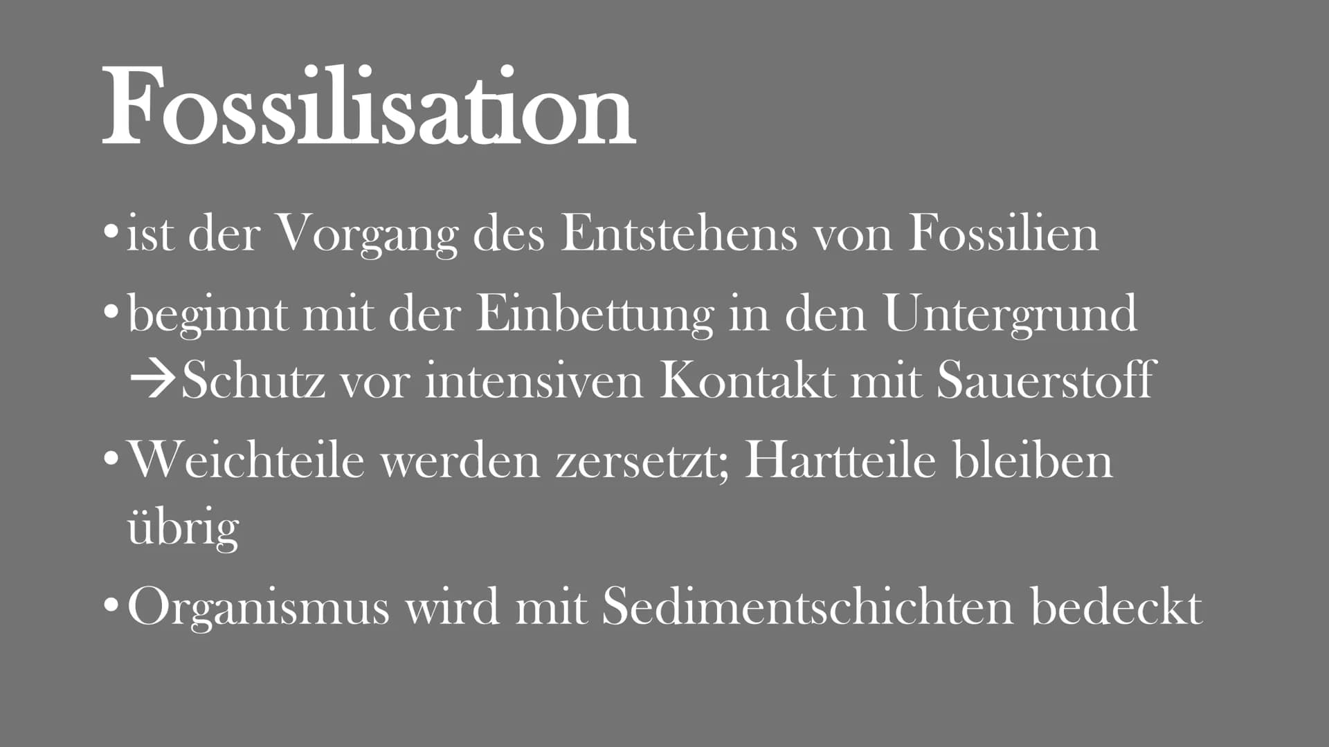 Fossilien
Von Elisabeth Atapin
dest Gliederung
• Bedeutung
●
Geschichte
Fossilisation
Fossilienformen
●
●
●
●
●
●
●
Lebende Fossilien
Alters