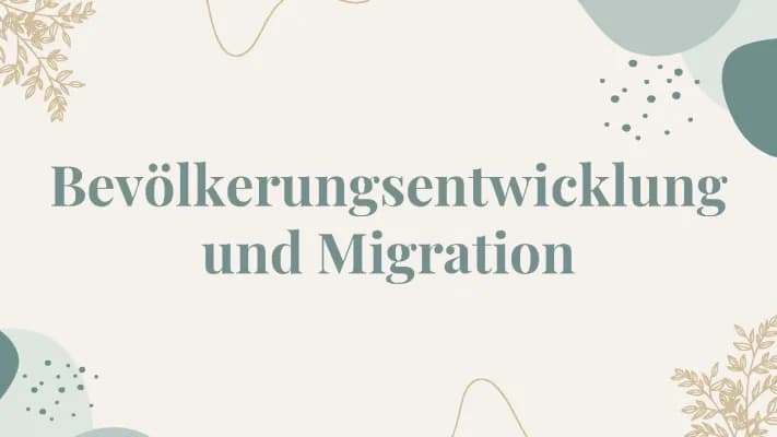 Know 🌍 Bevölkerungsentwicklung und Migration  thumbnail