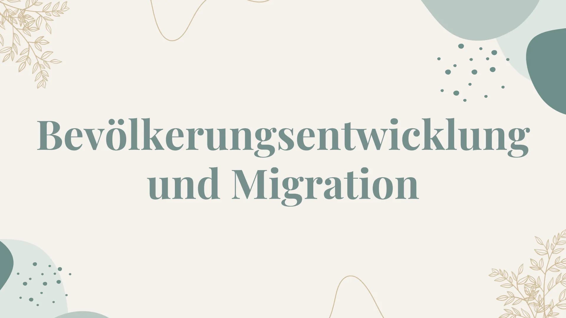 Bevölkerungsentwicklung
und Migration Inhaltsverzeichnis
1) Probleme und Herausforderungen
(vgl. S. 176 f)
2) Entwicklung der Weltbevölkerun