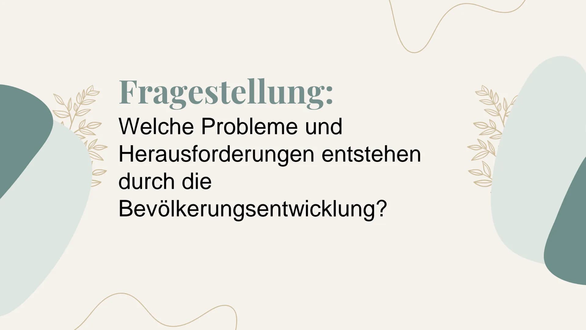 Bevölkerungsentwicklung
und Migration Inhaltsverzeichnis
1) Probleme und Herausforderungen
(vgl. S. 176 f)
2) Entwicklung der Weltbevölkerun