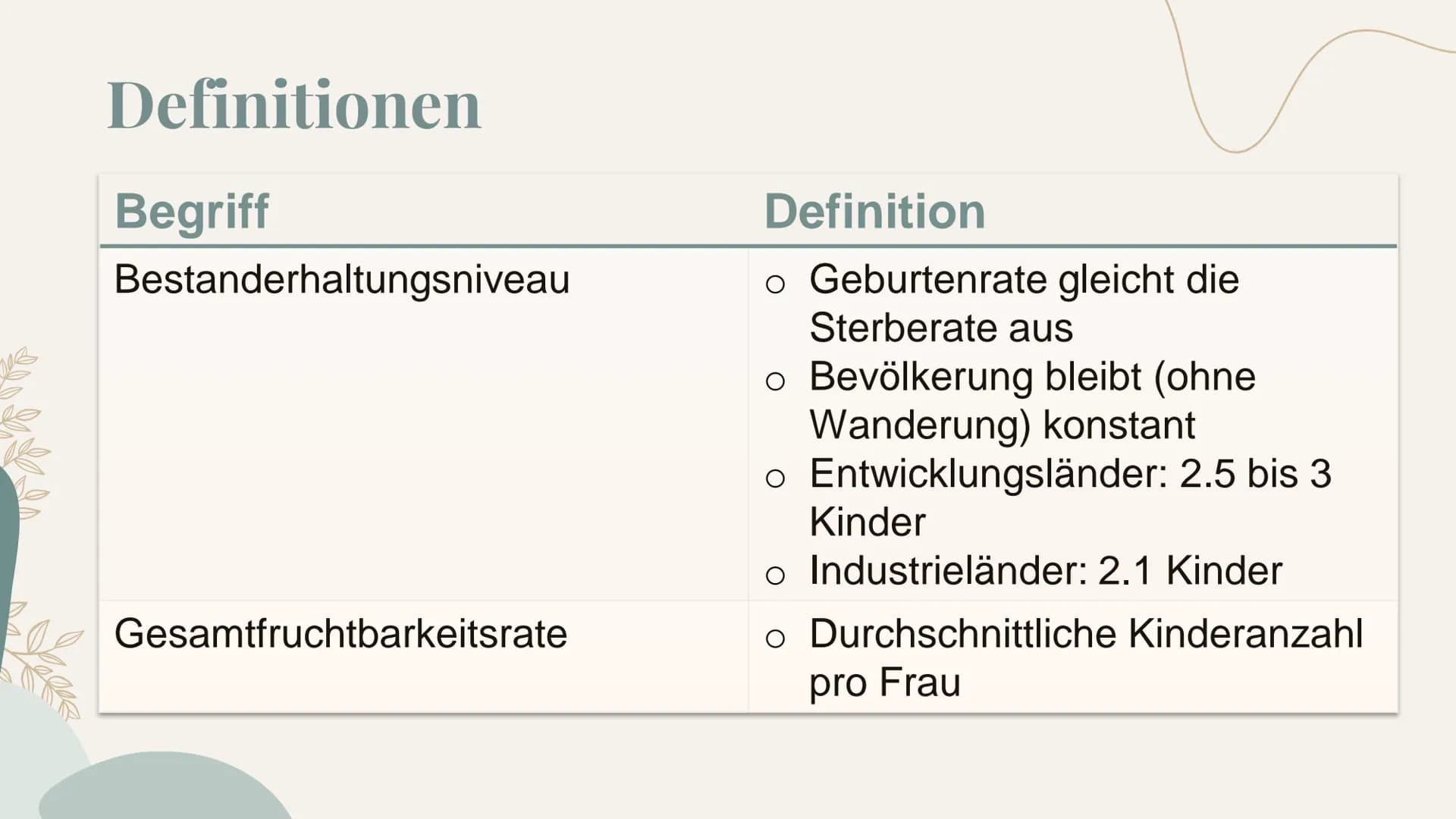 Bevölkerungsentwicklung
und Migration Inhaltsverzeichnis
1) Probleme und Herausforderungen
(vgl. S. 176 f)
2) Entwicklung der Weltbevölkerun