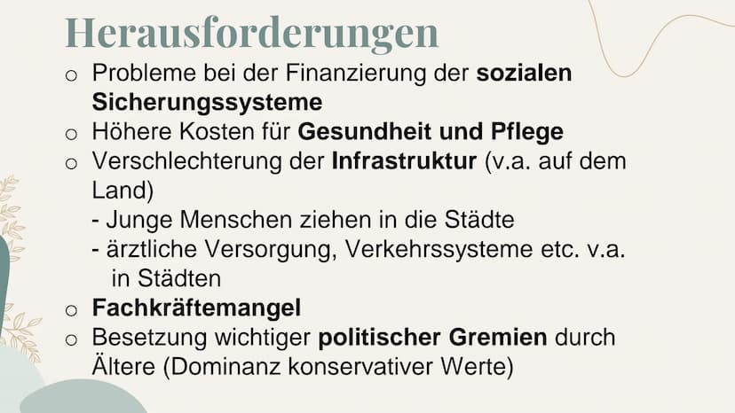 Bevölkerungsentwicklung
und Migration Inhaltsverzeichnis
1) Probleme und Herausforderungen
(vgl. S. 176 f)
2) Entwicklung der Weltbevölkerun