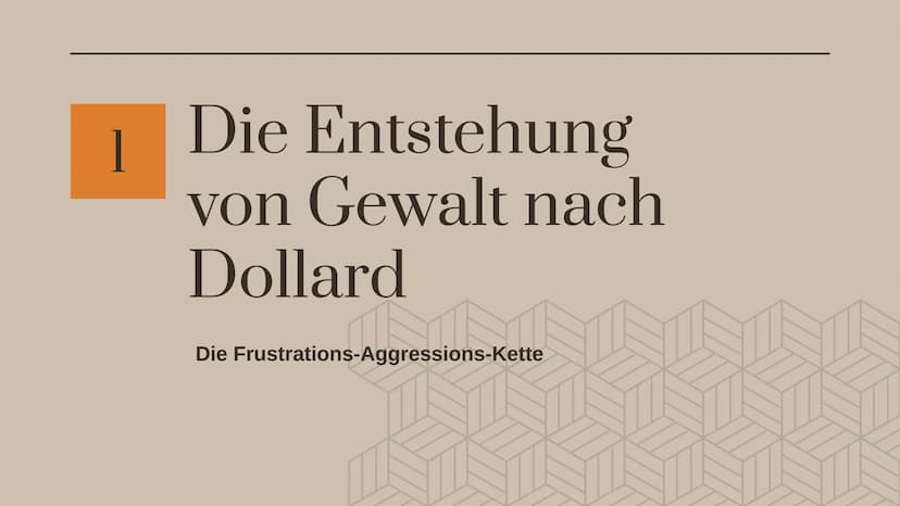 Wie entsteht
Gewalt ?
Nach Dollard und Heitmeyer
Lindsay-Nadine Atelefack
Pädagogik LK Wolf Q2 Inhaltsverzeichnis
01
02
Dollard
Die Frustrat