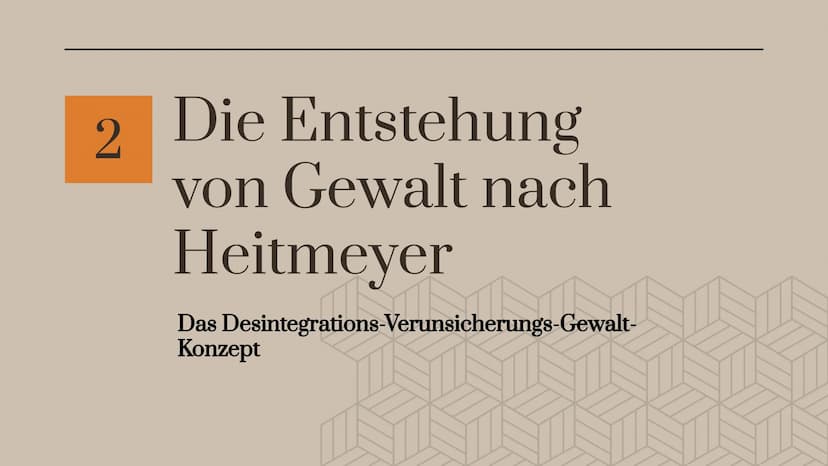 Wie entsteht
Gewalt ?
Nach Dollard und Heitmeyer
Lindsay-Nadine Atelefack
Pädagogik LK Wolf Q2 Inhaltsverzeichnis
01
02
Dollard
Die Frustrat