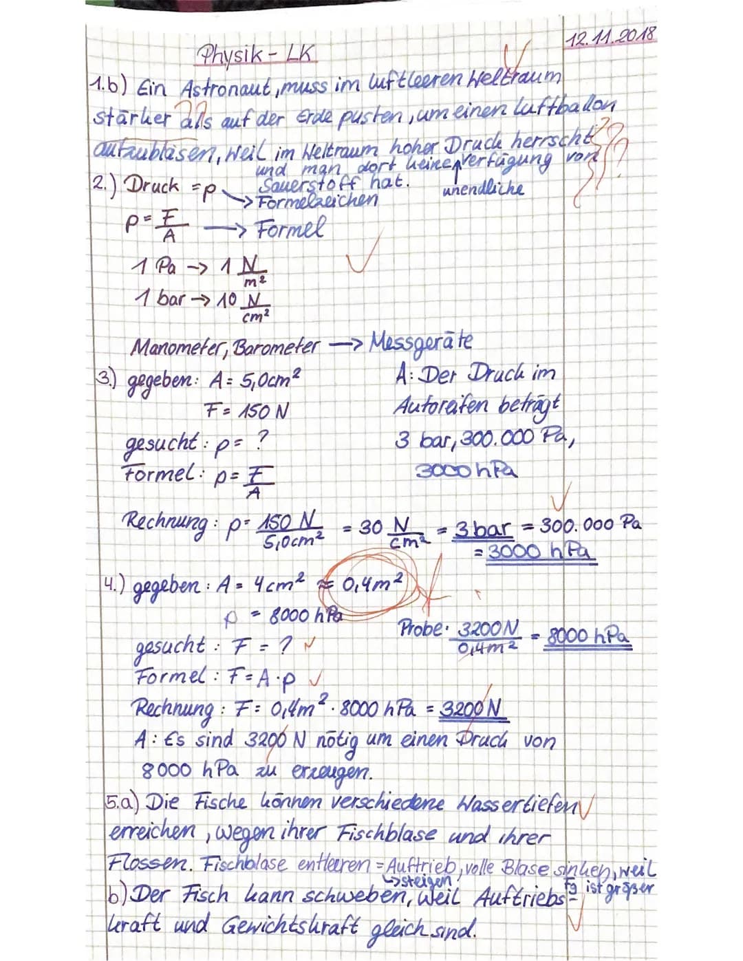 Name Pauline von Arx
Notenspiegel
1
2 3 4 5 6
Klasse: R10b
Erreichte Punkte
Note:
29.
P
put (12)
fr
Palle
Unterschrift:
Lernkontrolle Physik