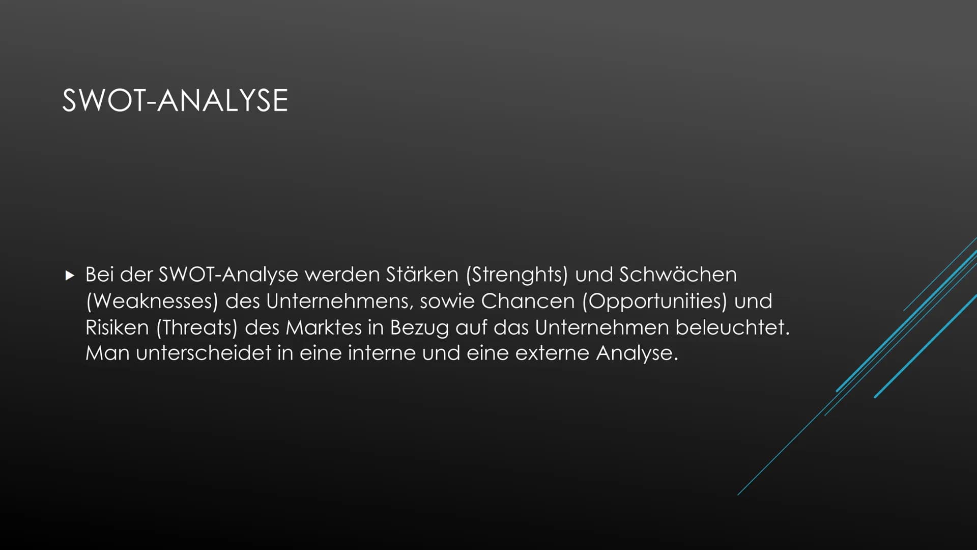 Coole SWOT-Analyse und Ansoff-Matrix Vorlagen für deine Präsentation