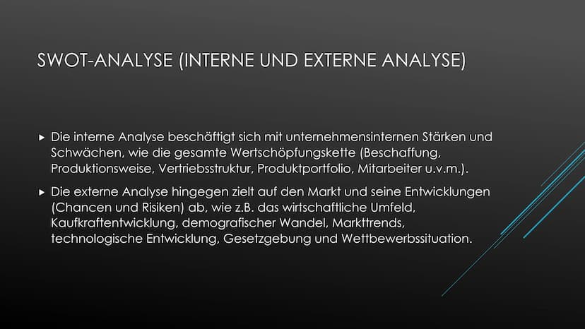 Definition:
SWOT-Analyse:
Marketing-Mix:
Unter Marketing versteht man die Gesamtheit der Maßnahmen/Aktivitäten von
Unternehmen, die das Ziel