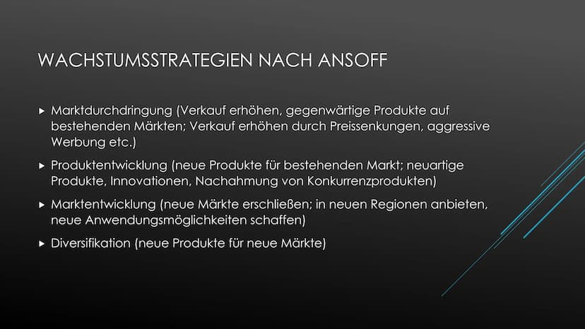 Definition:
SWOT-Analyse:
Marketing-Mix:
Unter Marketing versteht man die Gesamtheit der Maßnahmen/Aktivitäten von
Unternehmen, die das Ziel