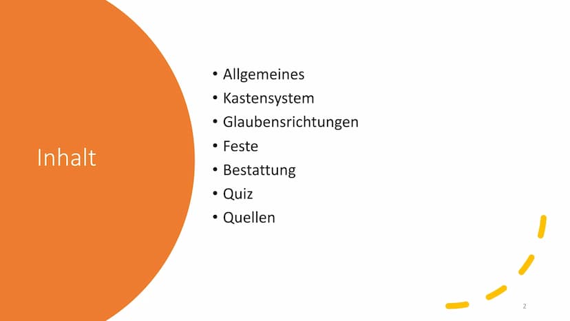 Allgemeines
Eine der 5 Weltreligionen
• Rund 900 Millionen Anhänger
3. größte Religion der Erde
Ursprung in Indien
wichtige Gottheiten: Vish