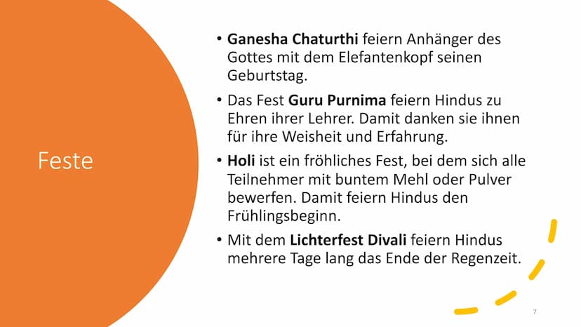 Allgemeines
Eine der 5 Weltreligionen
• Rund 900 Millionen Anhänger
3. größte Religion der Erde
Ursprung in Indien
wichtige Gottheiten: Vish