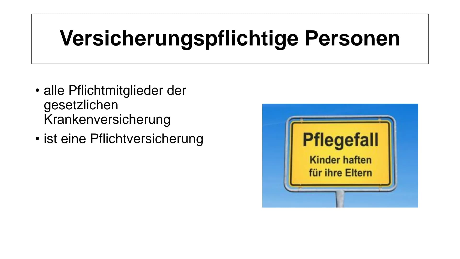 Gesetzliche Pflegeversicherung leicht erklärt - Beiträge und Leistungen