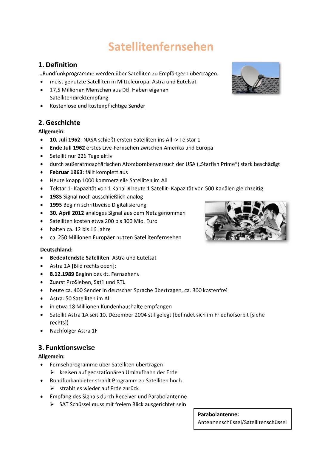 Satellitenfernsehen