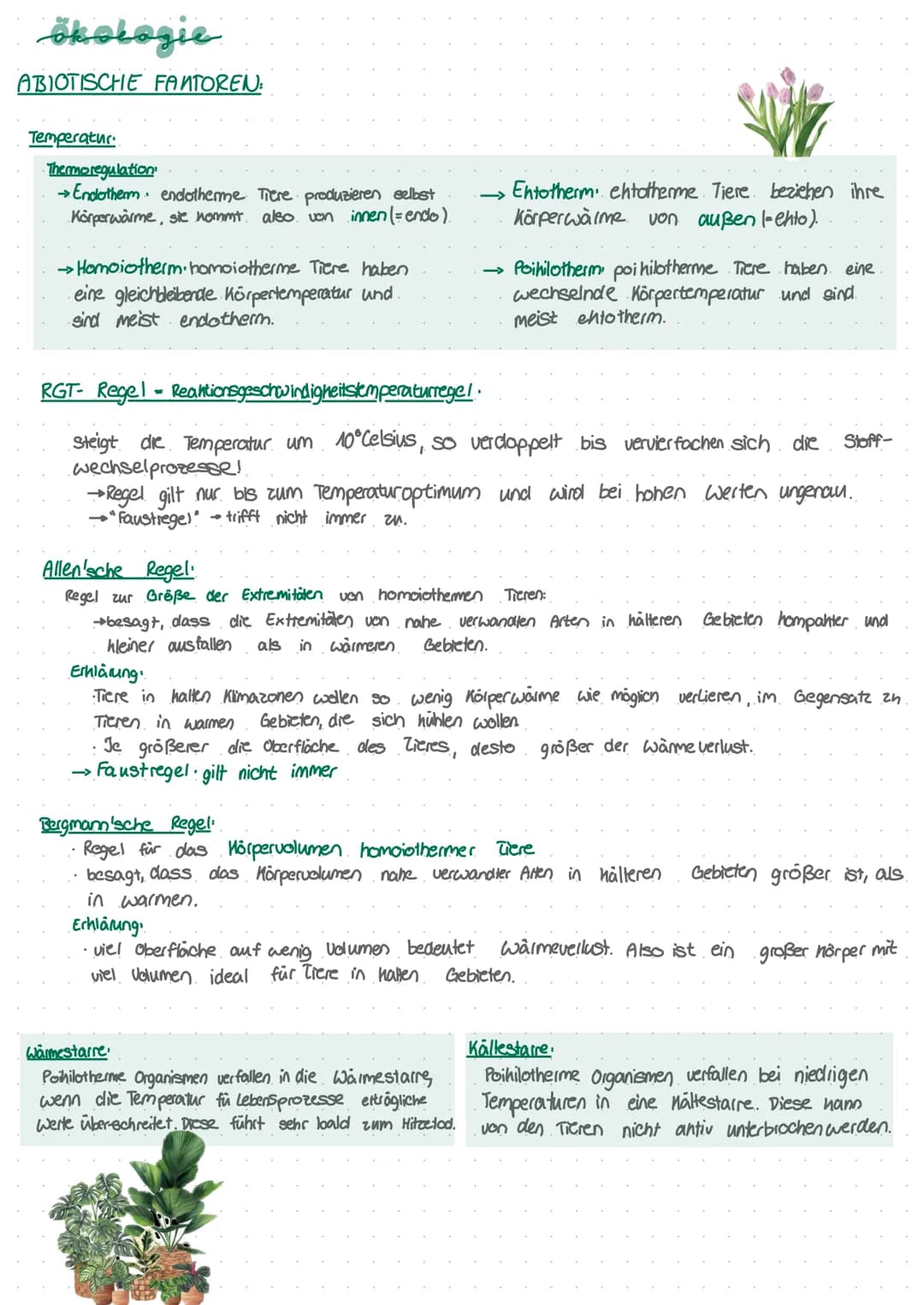 okologie
Toleranzkurve /Ökologische Potenz
• Ansprüche eines lebewesens lassen sich in einer Toleranzhurve darstellen. In dieser wird
zwisch