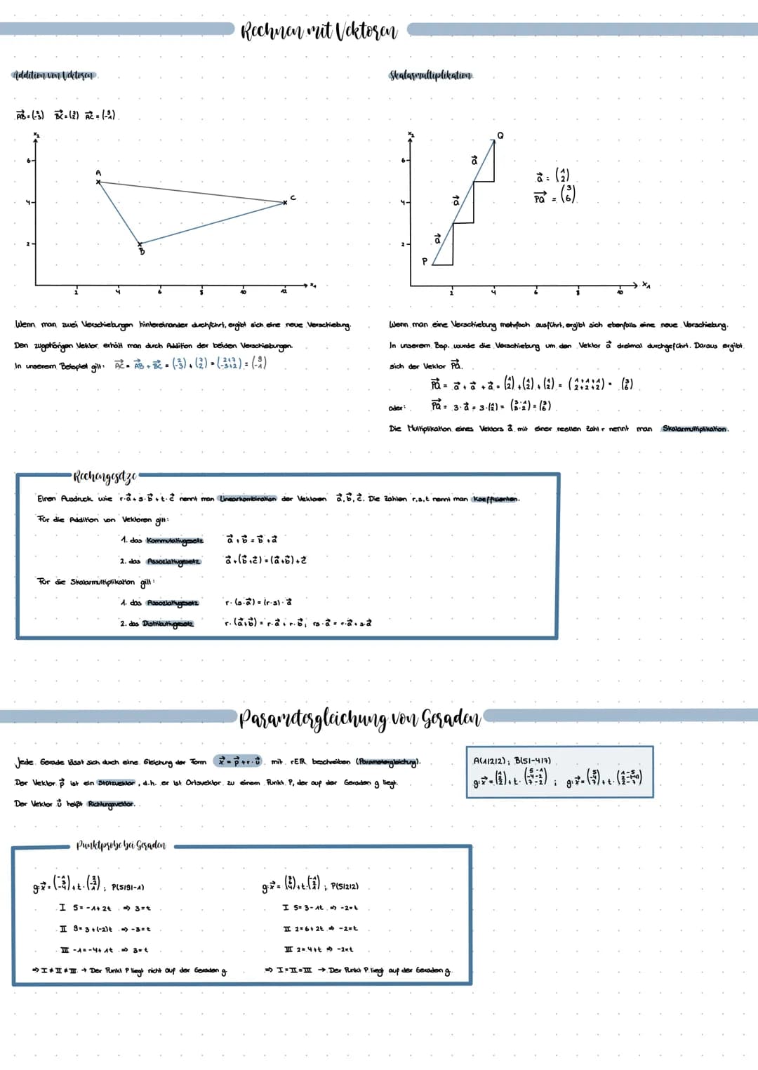 Vektoren - Punkte im Raum
A(11312).
B(-2/21-2)
C (21-413)
*
Bei einem Koordinatensystem mit drei Achsen zeigt die X₂-Achse nach vorn, die X₂