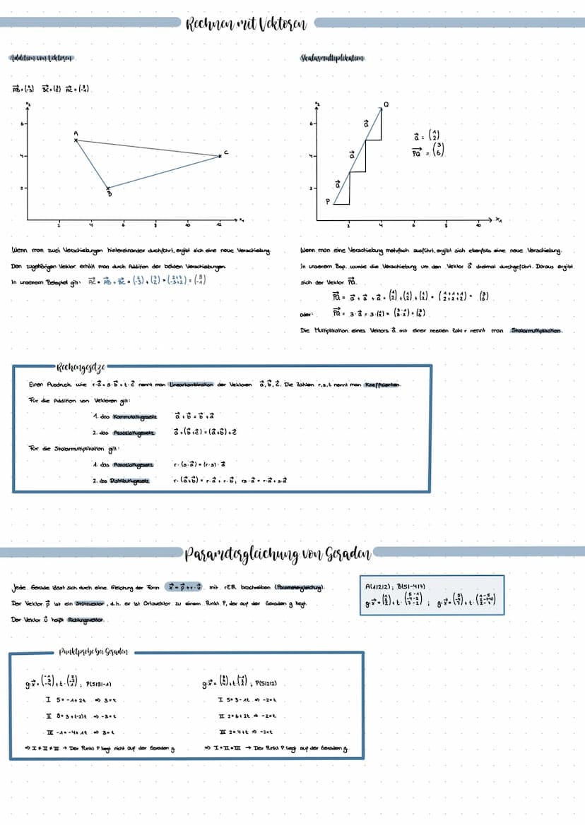 Vektoren - Punkte im Raum
A(11312).
B(-2/21-2)
C (21-413)
*
Bei einem Koordinatensystem mit drei Achsen zeigt die X₂-Achse nach vorn, die X₂