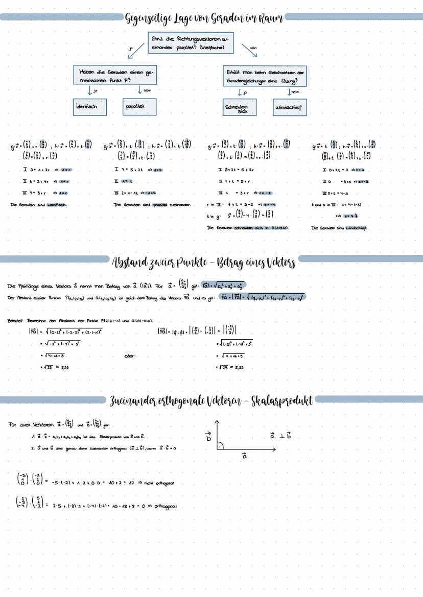 Vektoren - Punkte im Raum
A(11312).
B(-2/21-2)
C (21-413)
*
Bei einem Koordinatensystem mit drei Achsen zeigt die X₂-Achse nach vorn, die X₂