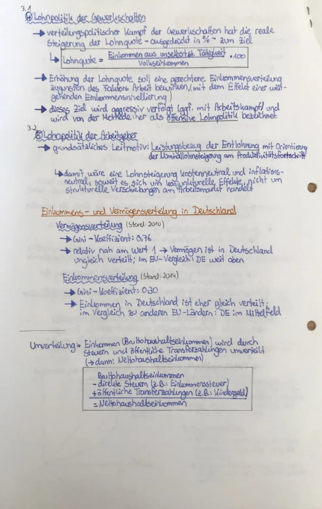 1
Der Gini-Koeffizient
Nettoäquivalenzeinkommen (bedarfsgewichtestes Haushaltseinkommen)
je nach Zahl und Alter der Haushaltsmitglieder gewi