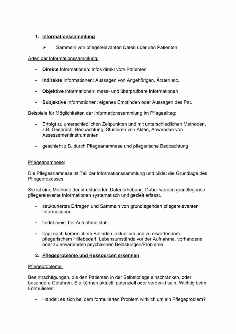 Pflege als Prozess gestalten
Definition Pflegeprozess:
Der Pflegeprozess ist ein systematischer und zielgerichteter Arbeits- und
Problemlösu