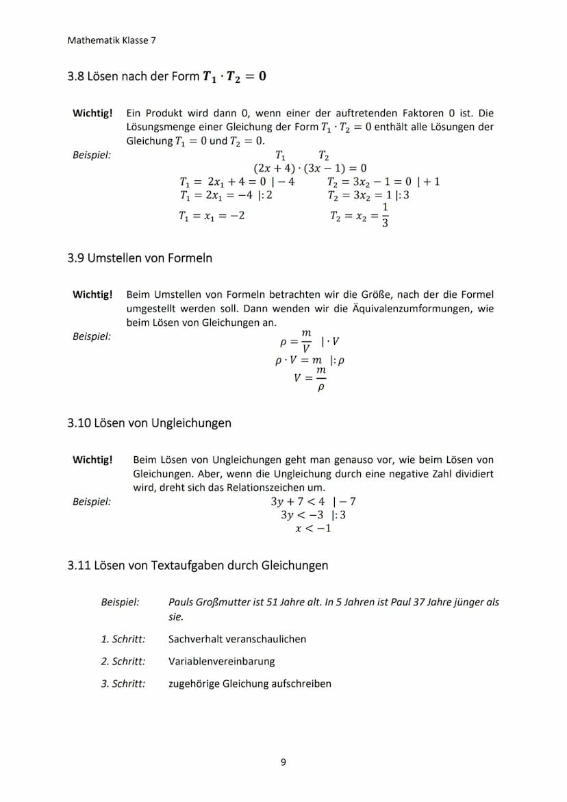Mathematik Klasse 7
1. GEOMETRIE IN DER EBENE
1.1 Kreis und Geraden
a) Definition des Kreises
Wichtig! Auf einem Kreis liegen alle Punkte, d