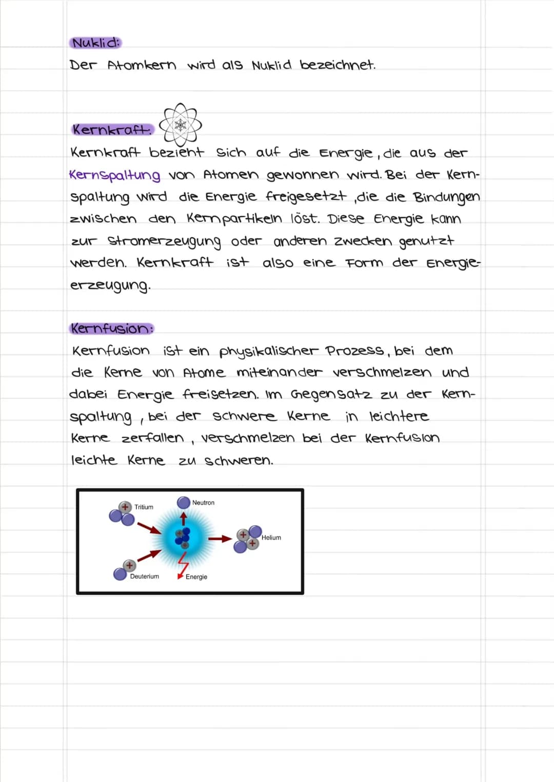 Aufbau des Atoms
Kern-Hülle-Modell:
●
Protonen
Atomkern:
Atomhülle
M
e- Elektronen
Massenzahl
Atomkern
Neutronen
Der Atomkern ist zentral im