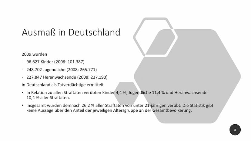 Jugendkriminalität
1 1 Definition
Die Erklärung des Begriffs Jugendkriminalität ist weit gefasst. Bei genauer
Betrachtung dieser Definition 