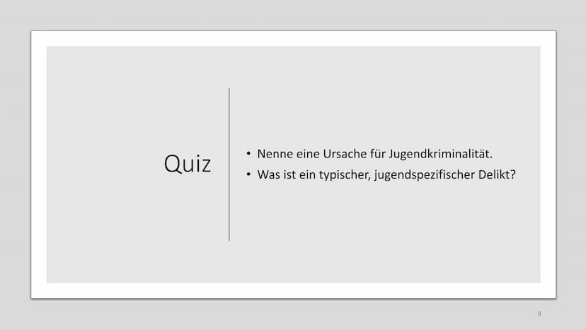Jugendkriminalität
1 1 Definition
Die Erklärung des Begriffs Jugendkriminalität ist weit gefasst. Bei genauer
Betrachtung dieser Definition 