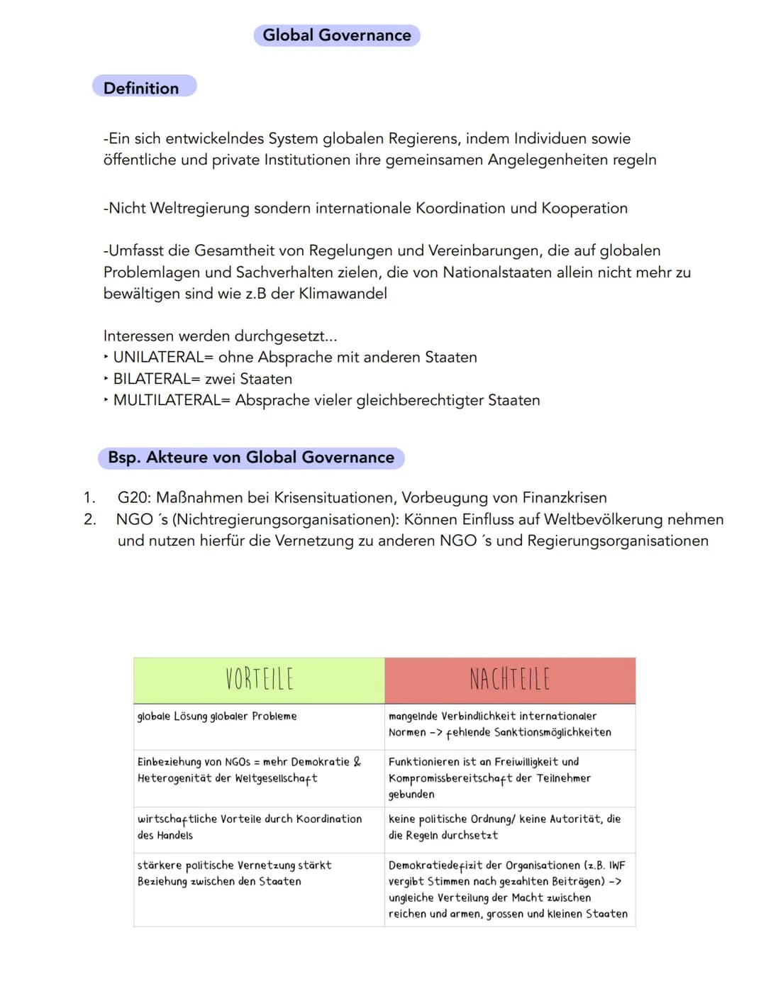 Ziele der Vereinten Nationen (UN/UNO) gemäß UN-Charta sowie Hauptorgane
Allgemein:
-> Unterzeichnung der Charta (Grundsatzerklärung) am 26. 