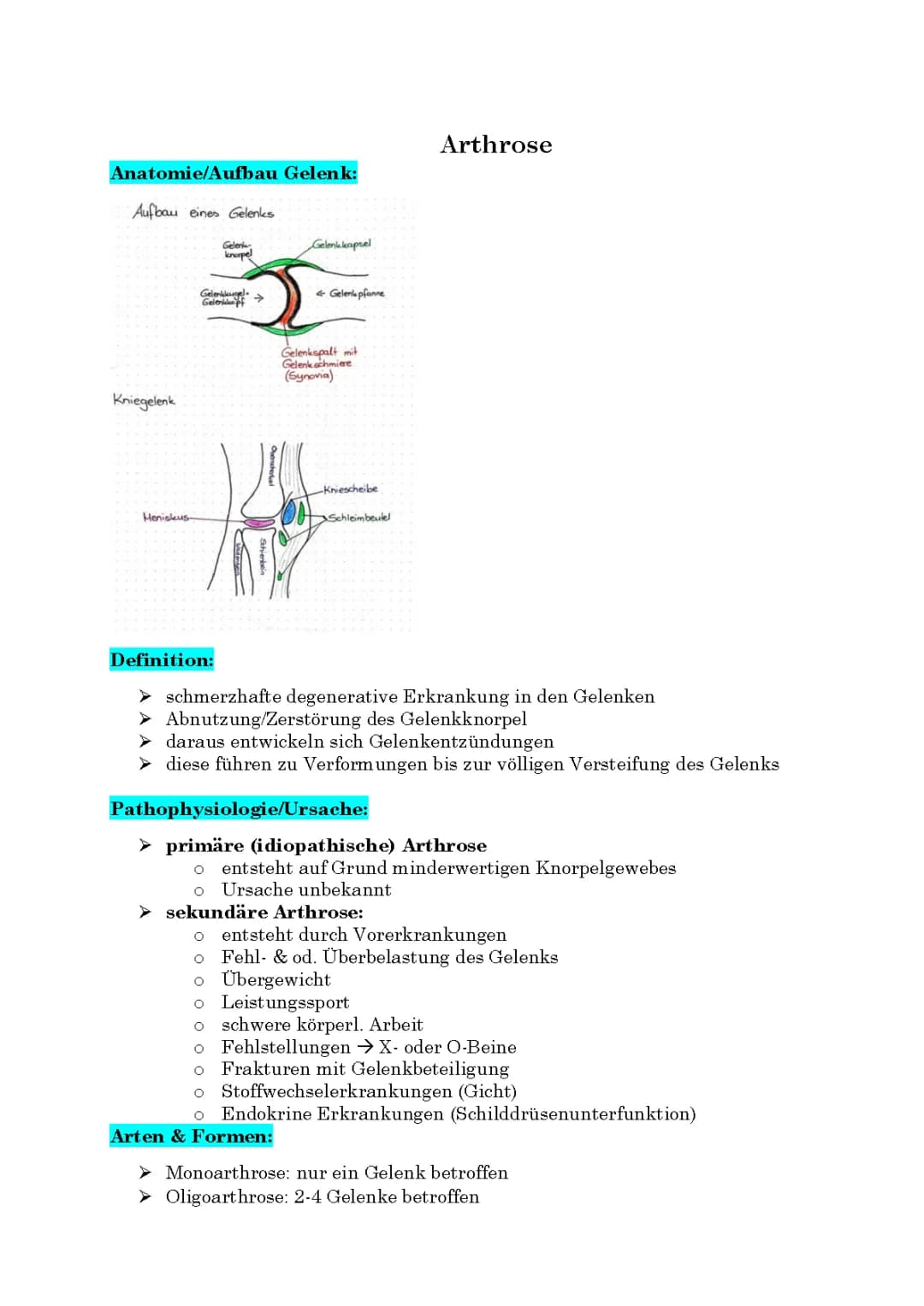 Arthrose