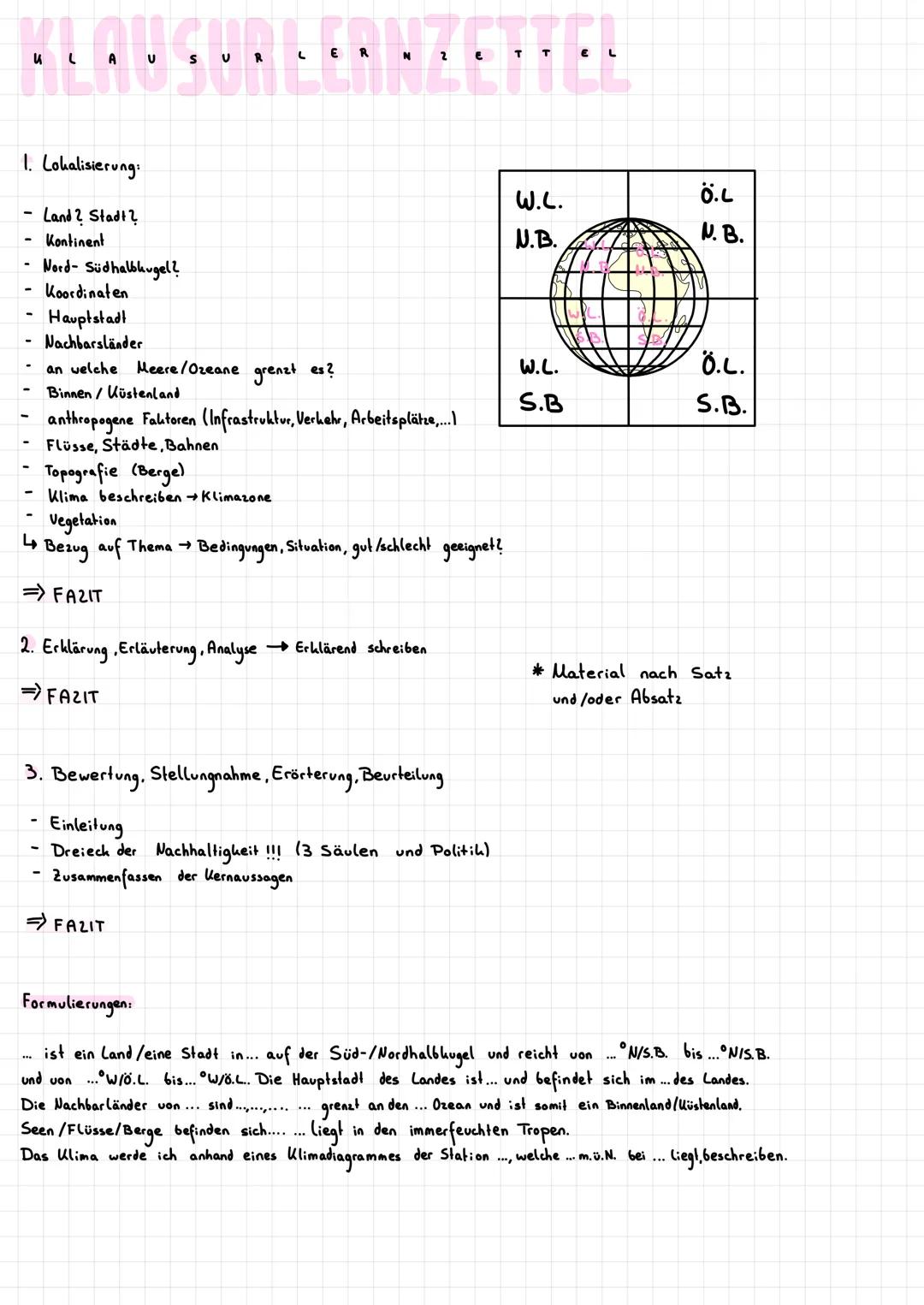 # KLAUSURLERNZETTEL

LANDWIRTSCHAFT IN DEUTSCHLAND/AMERIKA:

Einflussfaktoren Landwirtschaft:

natürliche Faktoren:

- Klima
- Boden
- Topog
