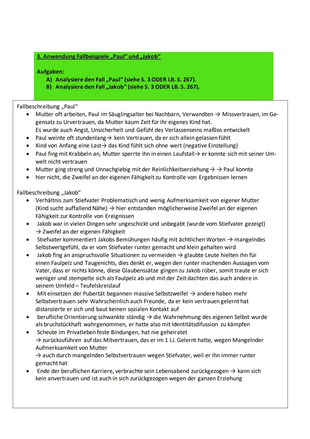 1. Erik Erikson
Themenkomplex: Entwicklungspsychologie IV
1.
Aufgabe: Recherchiere im Internet nach Erik Erikson und halte einige zentrale I