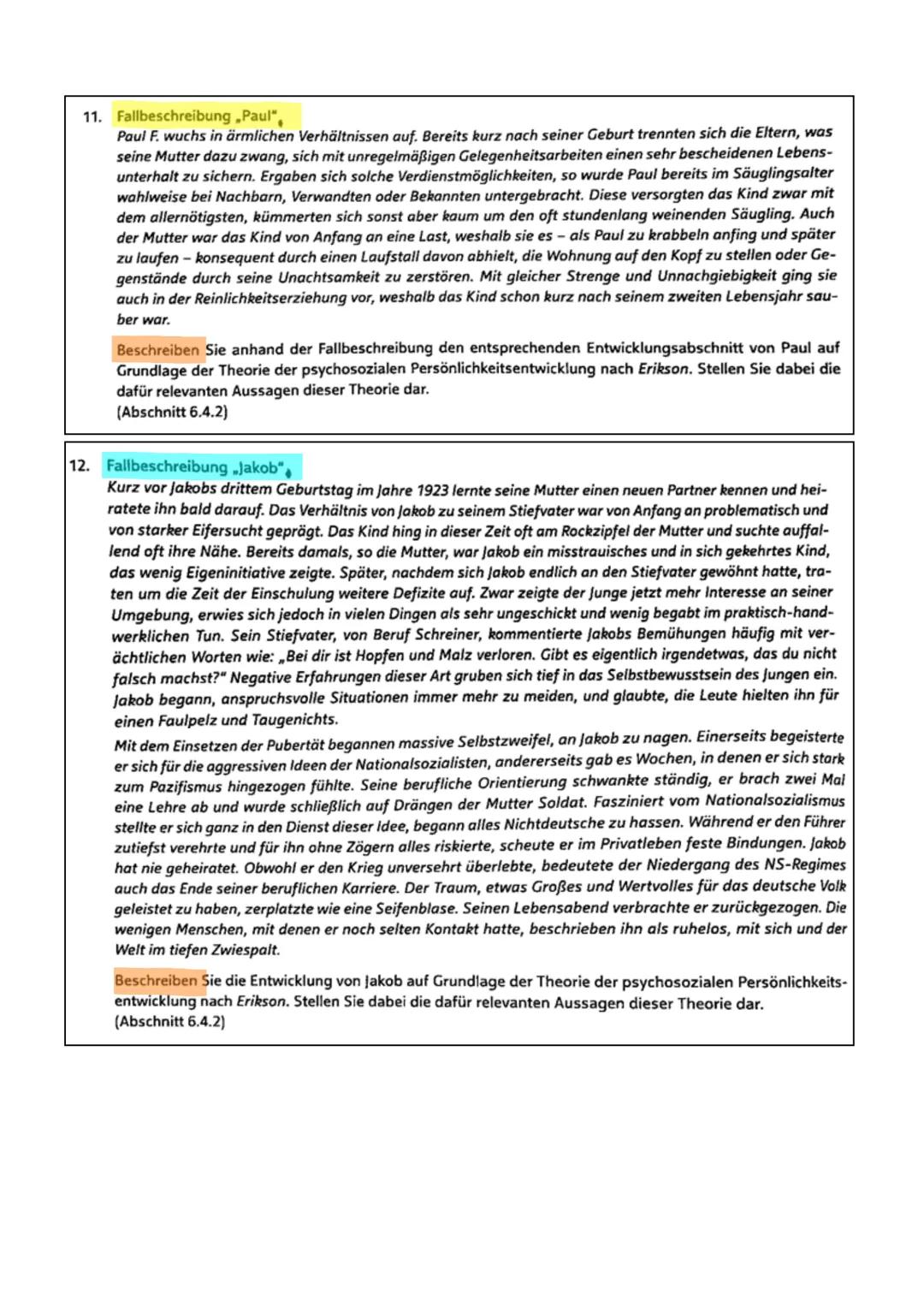 1. Erik Erikson
Themenkomplex: Entwicklungspsychologie IV
1.
Aufgabe: Recherchiere im Internet nach Erik Erikson und halte einige zentrale I