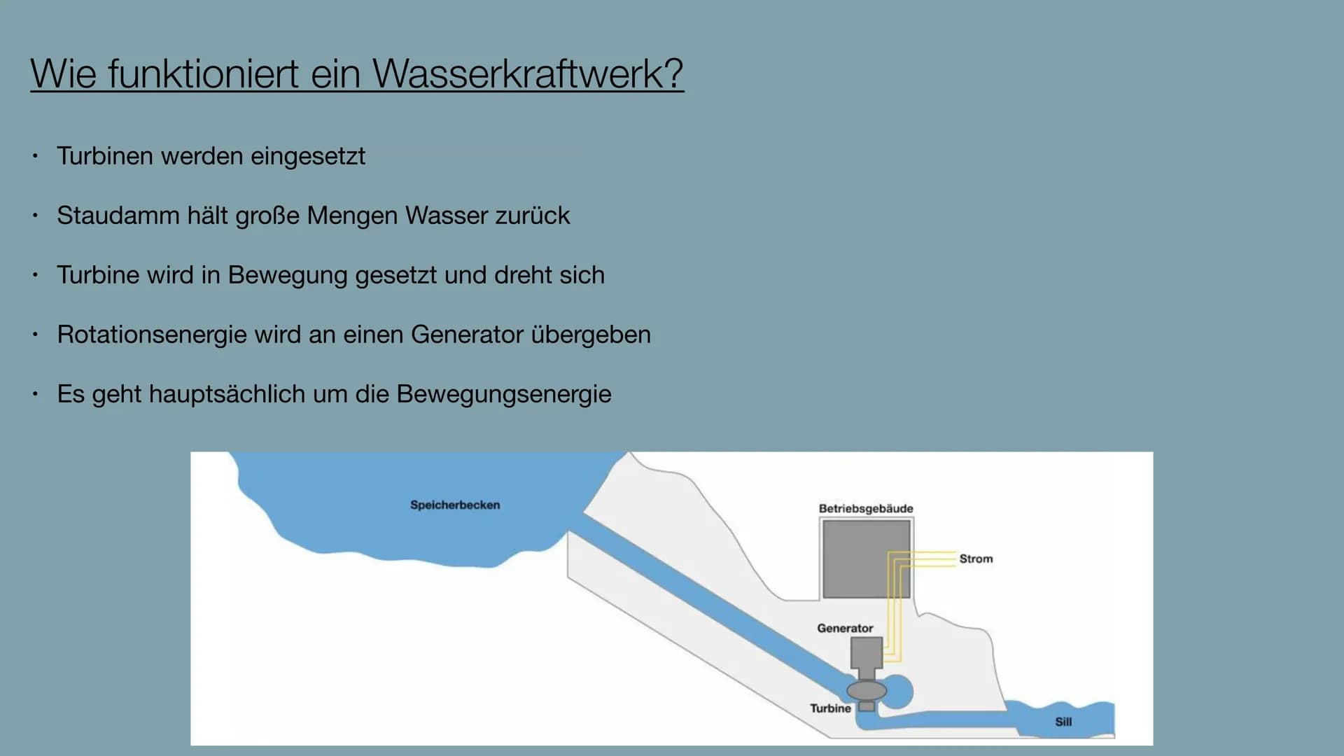 WASSERKRAFTWERKE
Meggi Kanke 10g3
Umwandlung der Energie stürzenden Wassers in elektrische Energie INHALTSVERZEICHNIS
●
●
●
●
●
●
.
Was ist 