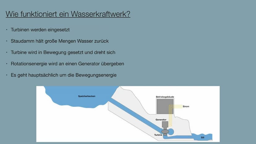 WASSERKRAFTWERKE
Meggi Kanke 10g3
Umwandlung der Energie stürzenden Wassers in elektrische Energie INHALTSVERZEICHNIS
●
●
●
●
●
●
.
Was ist 