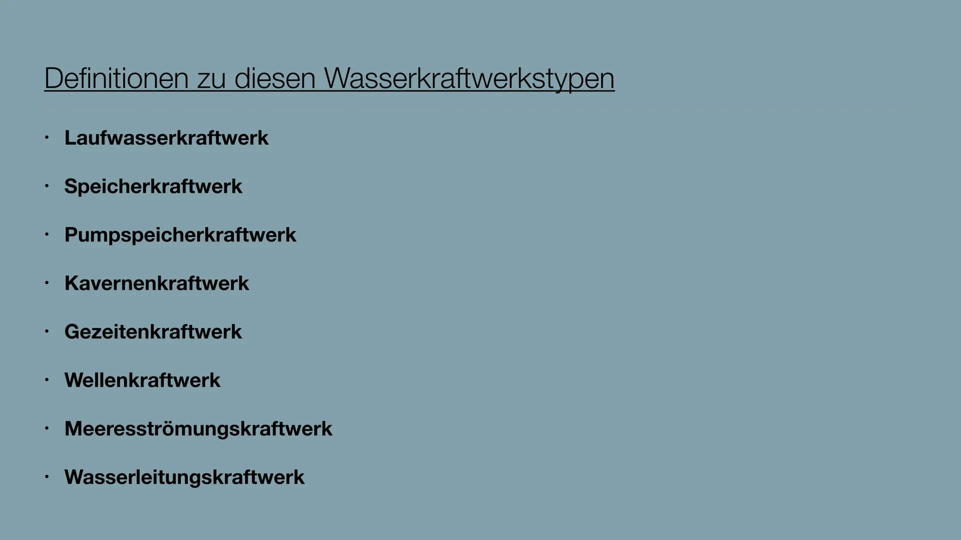 WASSERKRAFTWERKE
Meggi Kanke 10g3
Umwandlung der Energie stürzenden Wassers in elektrische Energie INHALTSVERZEICHNIS
●
●
●
●
●
●
.
Was ist 