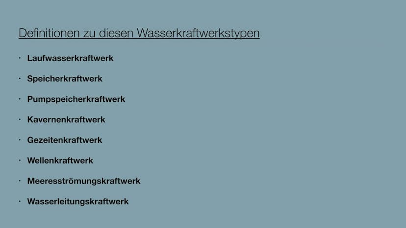 WASSERKRAFTWERKE
Meggi Kanke 10g3
Umwandlung der Energie stürzenden Wassers in elektrische Energie INHALTSVERZEICHNIS
●
●
●
●
●
●
.
Was ist 
