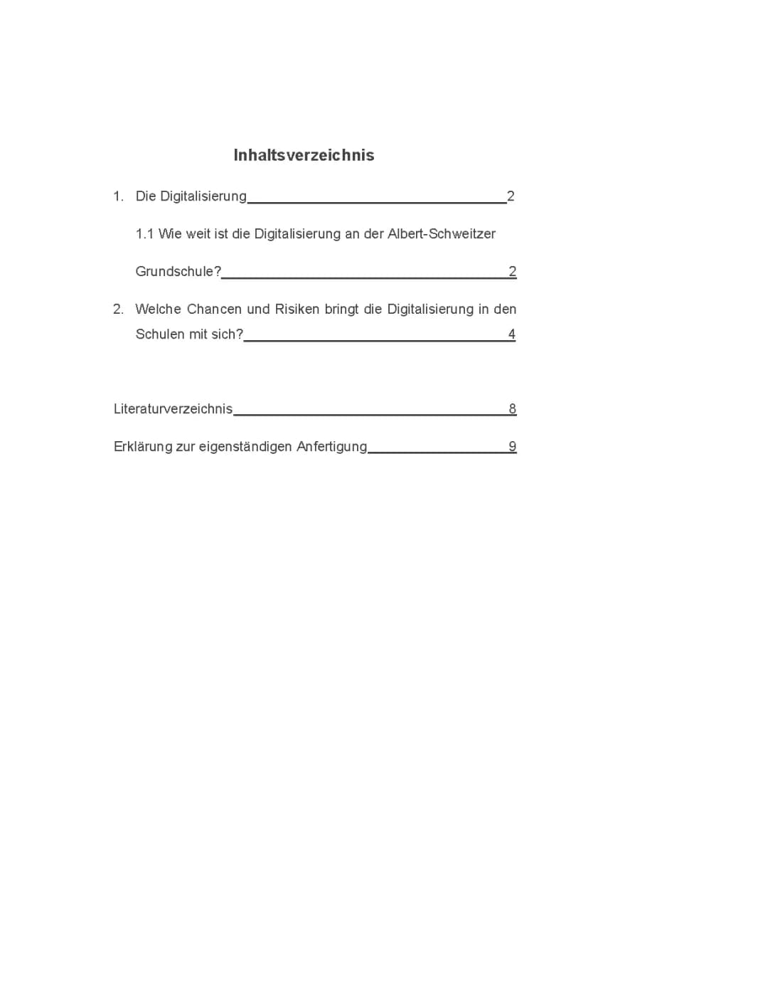 Praktikumsbericht Grundschule Schule Vorteile und Nachteile Digitalisierung 