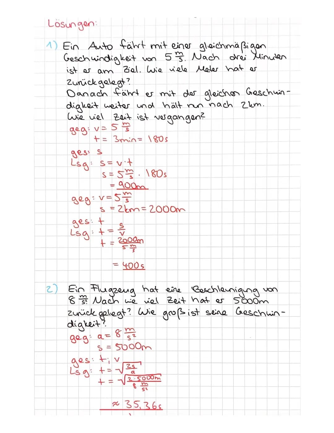 Zeichen:
S + >
a
Strecke
Zeit
Geschwindigkeit
<> da: v= //
Bewegungen
Beschleunigung Einheit:
<> da: a ===>m
g= Ortsfaktor Erde
->
S+ >o
a =