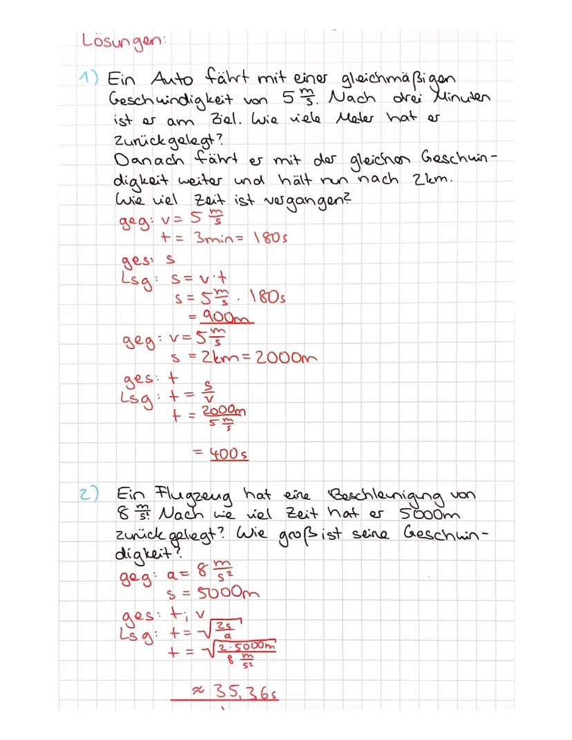 Zeichen:
S + >
a
Strecke
Zeit
Geschwindigkeit
<> da: v= //
Bewegungen
Beschleunigung Einheit:
<> da: a ===>m
g= Ortsfaktor Erde
->
S+ >o
a =