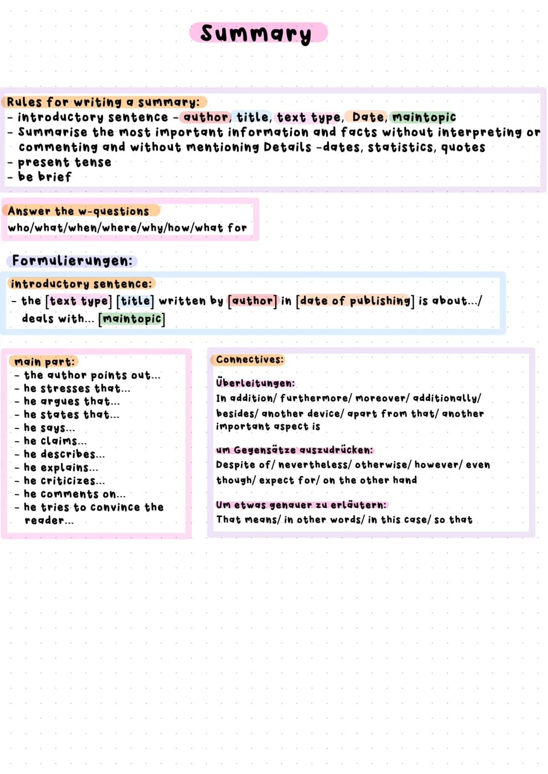 1) content
2) analysis
3) a) comment
creative task
Englisch Klausur am 22.09.21
Political speech
Definition: commentary on matters of public