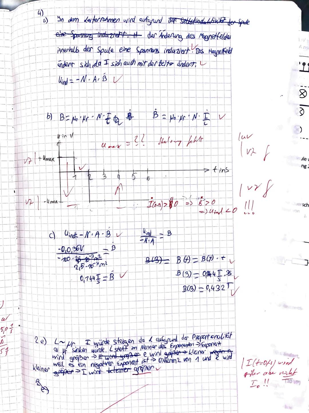 # Physikklausur Nr. 3 18.03.2021 Name.

Bearbeitungszeit: 90 Minuten

1. Eine langgestreckte, luftgefüllte Spule ist 0,48 m lang und hat 160