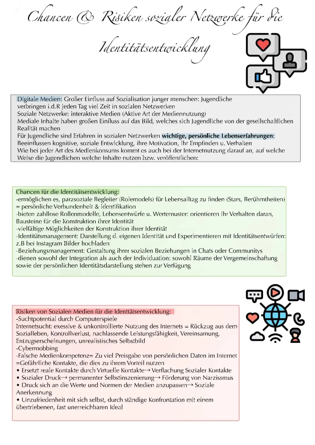 Chancen und Risiken sozialer Medien für die Identitätsbildung 