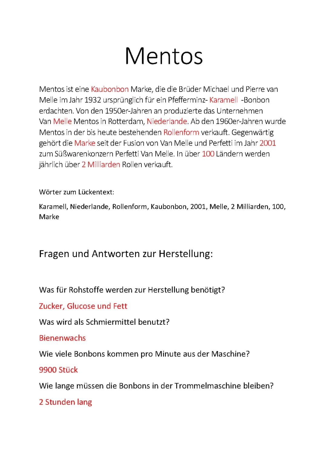 Alles über Mentos: Sorten, Kalorien und Inhaltsstoffe