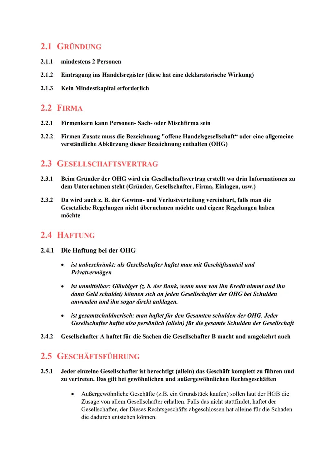 Rechtsformen der Unternehmung
1 EINZELUNTERNEHMEN
1.1 GRÜNDUNG
1.1.1 muss ins Handelsregister eingetragen werden (in Abteilung A)
Firmen Zus