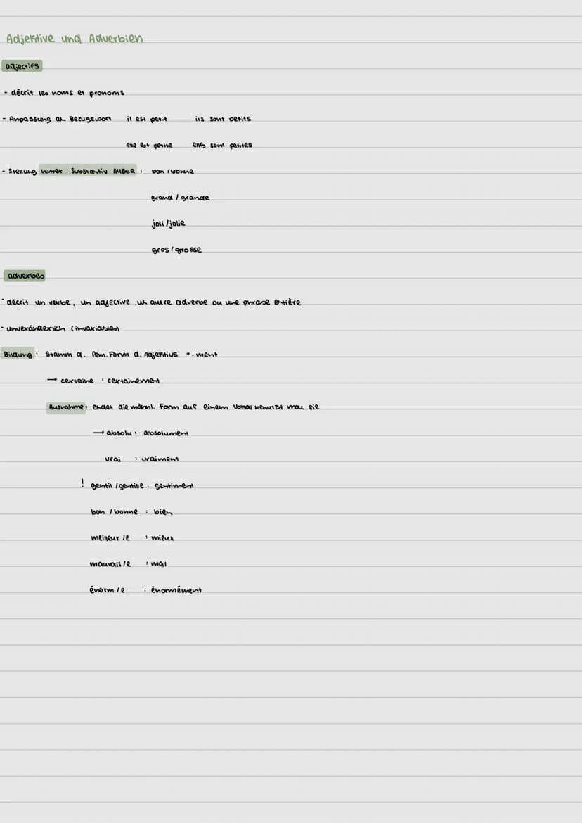 Futur Simple
Bildung
Infinitiv a. verbs. + Endung: - ai
Ausnahmen
aller ivai
avoir aurai
devoir devrai
essayer → essaierai
Bildung
Ausnahmen