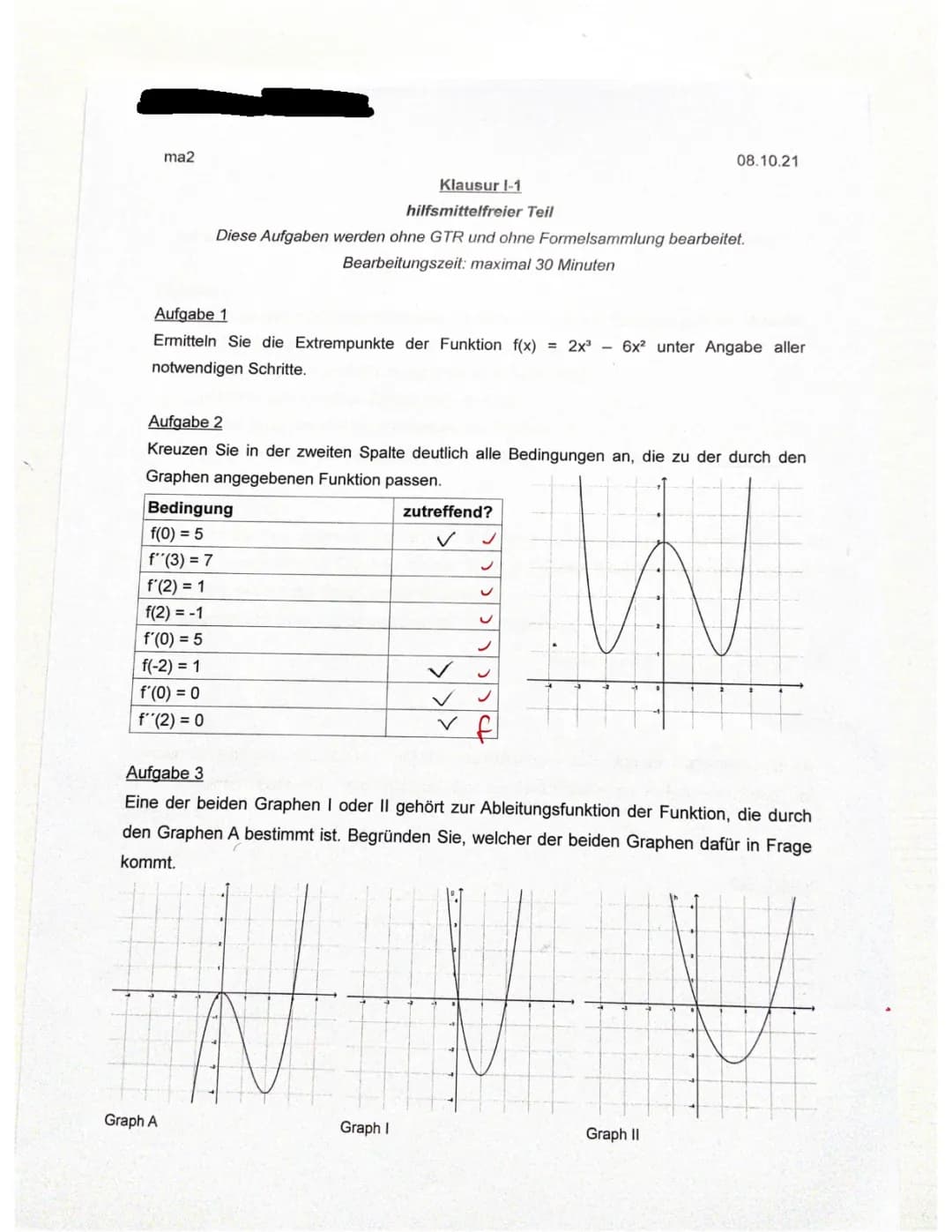 Klausur Trassierung/ Steckbriefaufgaben