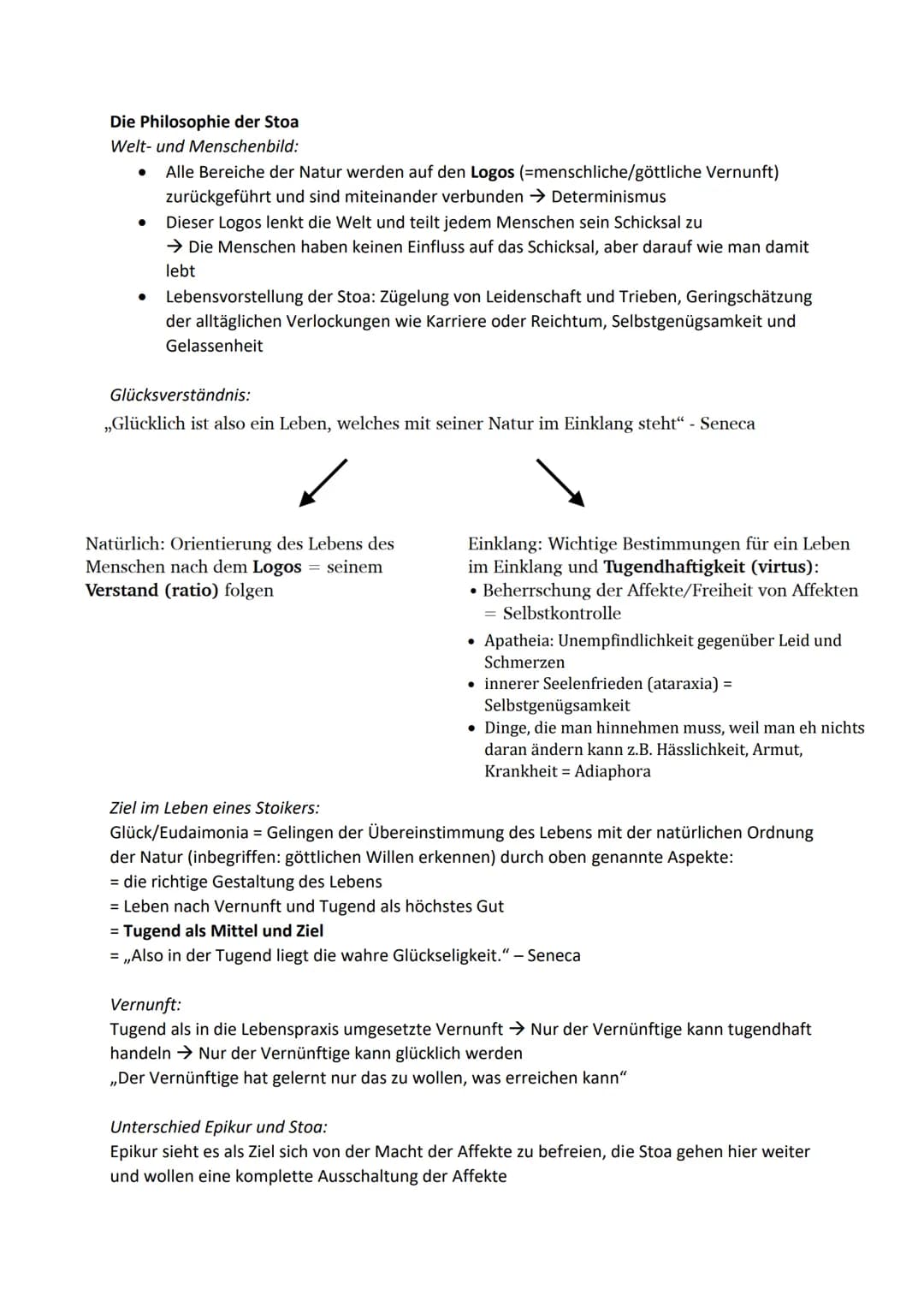 Ethik Zusammenfassung - 12/2 - Glück
Fachbegriffe:
Askese: streng enthaltsame Lebensweise, Entsagung und Selbstüberwindung
● Hedonismus: der