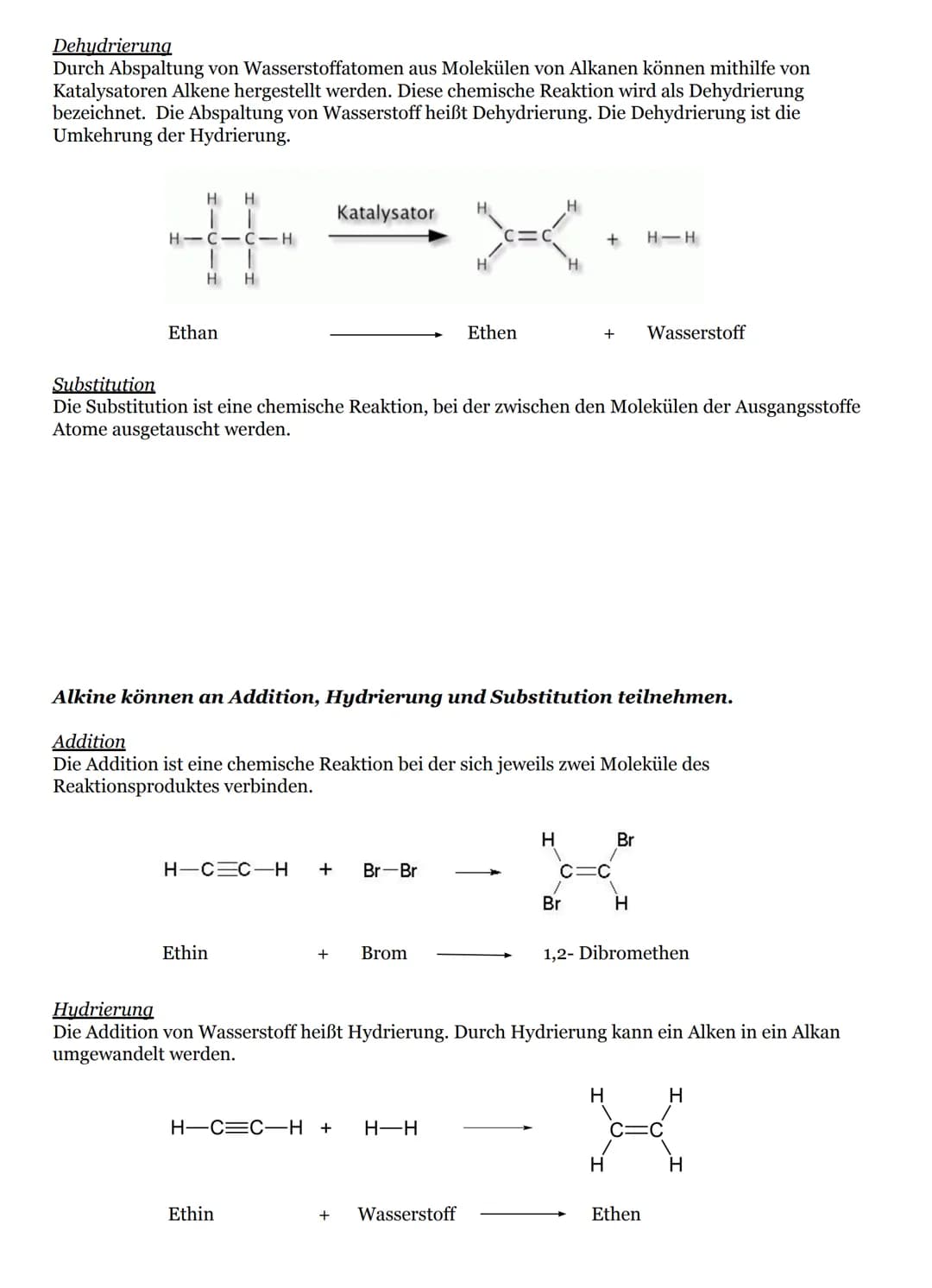 Gesättigte Kohlenwasserstoffe
1. Alkane
Alkane sind Kohlenwasserstoffe, bei denen die benachbarten Kohlenstoffatome durch
Einfachbindung (At